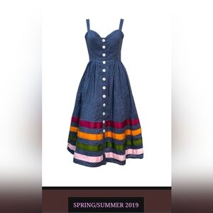 BYELLOWTAIL Spring 2019 limited addition Luella deadstock ribbon dress